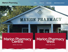 Tablet Screenshot of marionpharmacy.com